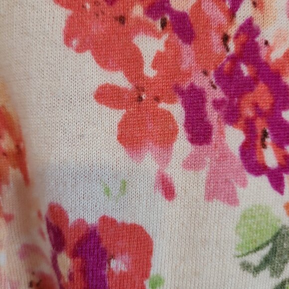 Merino wool floral cardigan - Picture 5 of 11